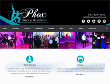 Tablet Screenshot of phoxdanceacademy.com